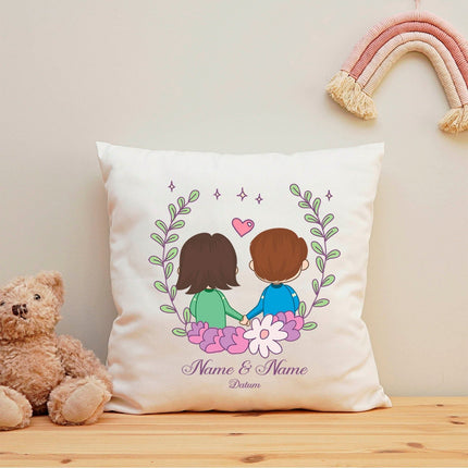 SEO. Bedrucktes Kissen mit Motiv "Love Couple" - ohne Füllung Linkreich