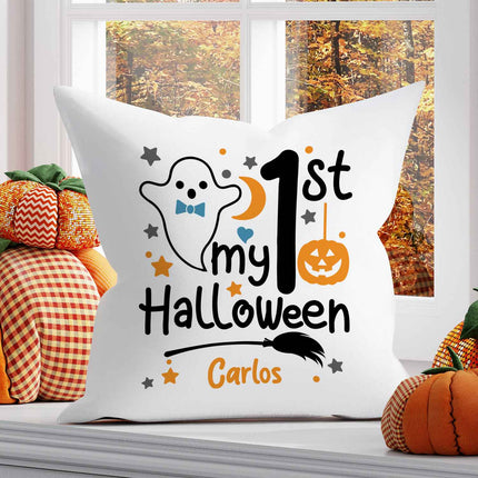 SEO. Bedrucktes Kissen mit Motiv My 1st Halloween - Junge Linkreich
