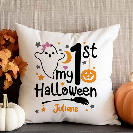 SEO. Bedrucktes Kissen mit Motiv My 1st Halloween - Junge Linkreich
