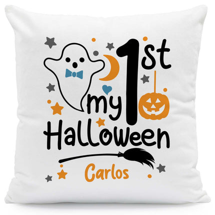SEO. Bedrucktes Kissen mit Motiv My 1st Halloween - Junge Linkreich