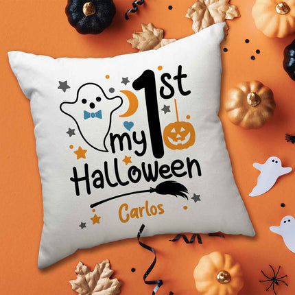 SEO. Bedrucktes Kissen mit Motiv My 1st Halloween - Junge Linkreich