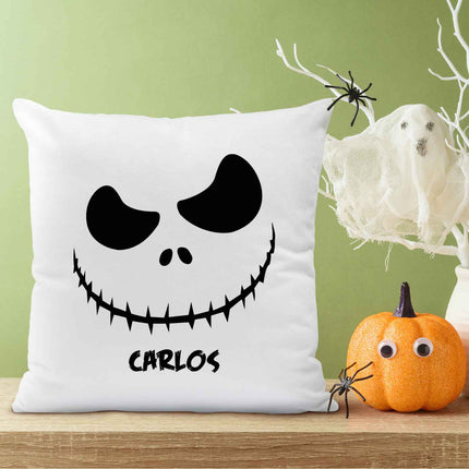 SEO. Bedrucktes Kissen mit Motiv Scary Face - Linkreich