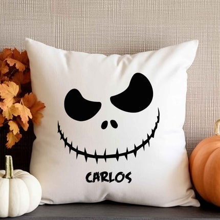 SEO. Bedrucktes Kissen mit Motiv Scary Face - Linkreich