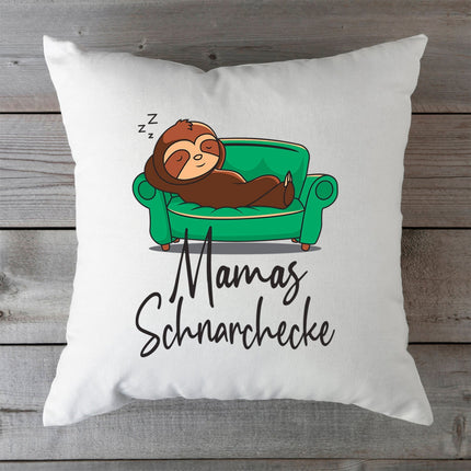SEO. Bedrucktes Kissen mit Motiv Schnarchecke - Mama Linkreich