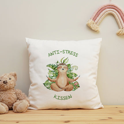 SEO. Bedrucktes Kissen mit Spruch Anti - Stress Kissen - ohne Füllung Linkreich