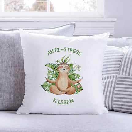 SEO. Bedrucktes Kissen mit Spruch Anti - Stress Kissen - ohne Füllung Linkreich