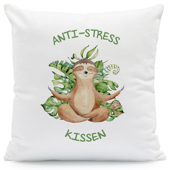 SEO. Bedrucktes Kissen mit Spruch Anti - Stress Kissen - ohne Füllung Linkreich