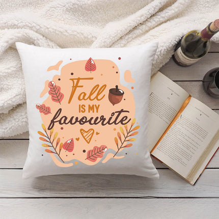 SEO. Bedrucktes Kissen mit Spruch Fall is my favourite - ohne Füllung Linkreich