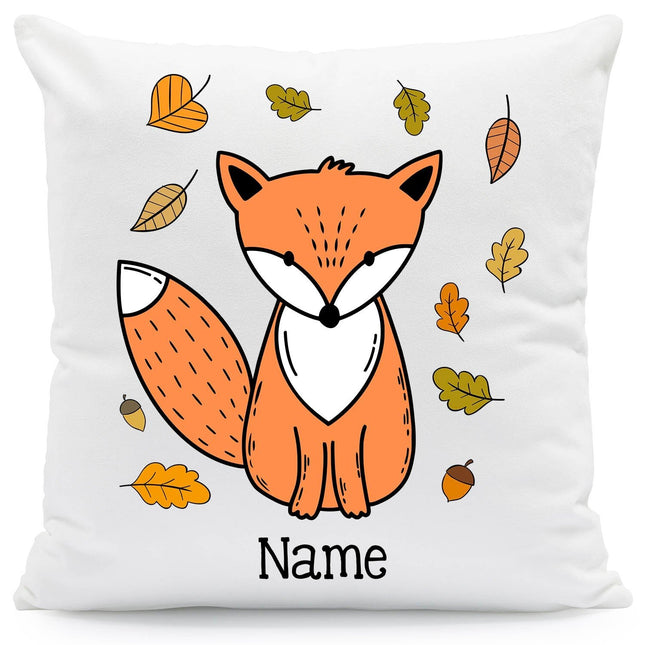 SEO. Bedrucktes Kissen mit Spruch Fox Autumn - ohne Füllung Linkreich
