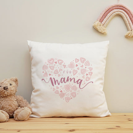SEO. Bedrucktes Kissen mit Spruch Für Mama - mit Füllung Linkreich