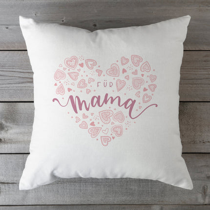 SEO. Bedrucktes Kissen mit Spruch Für Mama - mit Füllung Linkreich