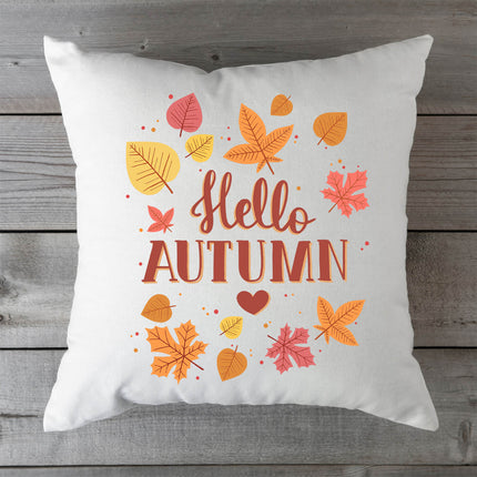SEO. Bedrucktes Kissen mit Spruch Hello Autumn - ohne Füllung Linkreich