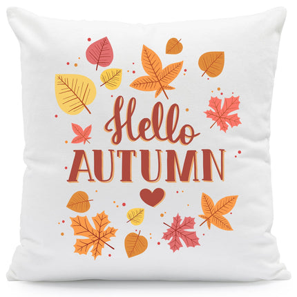 SEO. Bedrucktes Kissen mit Spruch Hello Autumn - ohne Füllung Linkreich