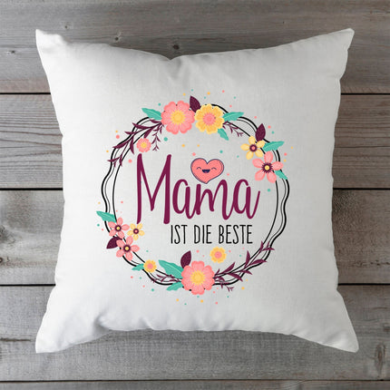 SEO. Bedrucktes Kissen mit Spruch Mama ist die beste - ohne Füllung Linkreich