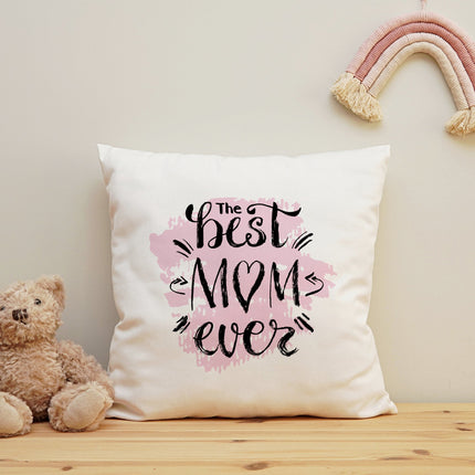 SEO. Bedrucktes Kissen mit Spruch the best Mom ever - mit Füllung Linkreich