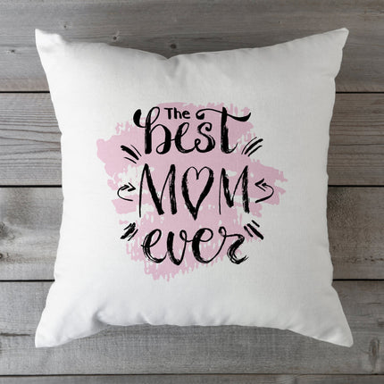 SEO. Bedrucktes Kissen mit Spruch the best Mom ever - mit Füllung Linkreich