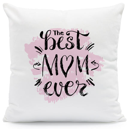 SEO. Bedrucktes Kissen mit Spruch the best Mom ever - mit Füllung Linkreich