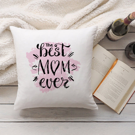 SEO. Bedrucktes Kissen mit Spruch the best Mom ever - mit Füllung Linkreich