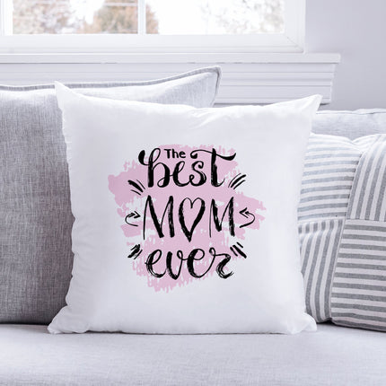 SEO. Bedrucktes Kissen mit Spruch the best Mom ever - mit Füllung Linkreich
