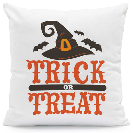 SEO. Bedrucktes Kissen mit Spruch Trick or Treat - ohne Füllung Linkreich