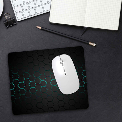SEO. Bedrucktes Mousepad im Hexagon Design - Rot Linkreich