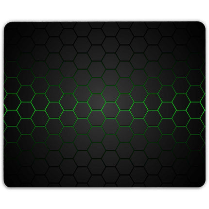 SEO. Bedrucktes Mousepad im Hexagon Design - Grün Linkreich