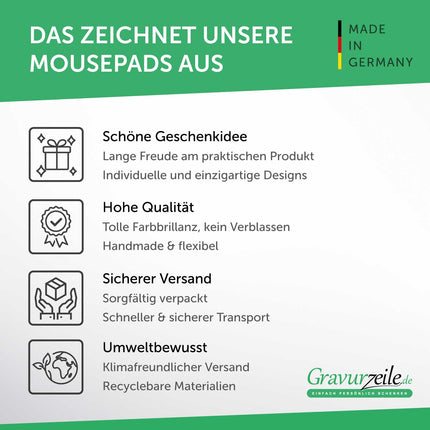 SEO. Bedrucktes Mousepad im Hexagon Design - Rot Linkreich