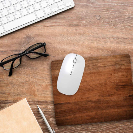 SEO. Bedrucktes Mousepad im Holz Design - Braun Linkreich
