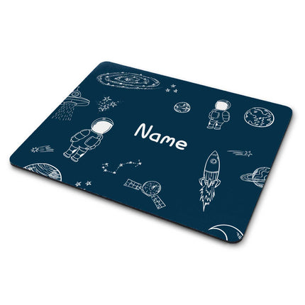 SEO. Bedrucktes Mousepad mit Wunschnamen im Weltall Design - Linkreich