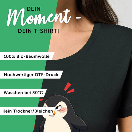 SEO. Bedrucktes T-Shirt für Damen - Bevor du fragst NÖ - Schwarz Linkreich