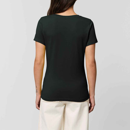 SEO. Bedrucktes T-Shirt für Damen - Gästebuch - Schwarz Linkreich