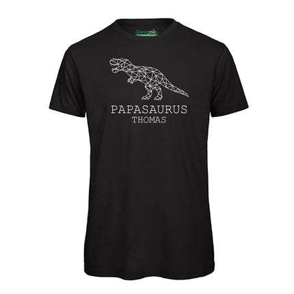 SEO. Bedrucktes T-Shirt für Herren - PAPASAURUS - Schwarz Linkreich