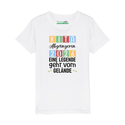 SEO. Bedrucktes T-Shirt für Kinder - KITA Abgänger - Weiblich Linkreich
