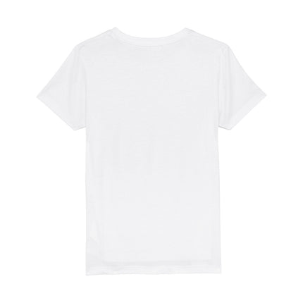 SEO. Bedrucktes T-Shirt für Kinder - Leveled up Big Sister - Weiß Linkreich