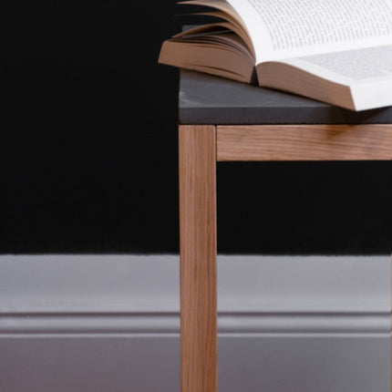 SEO. Beistelltisch/ Couchtisch Holz trifft Beton 40x40cm - Linkreich
