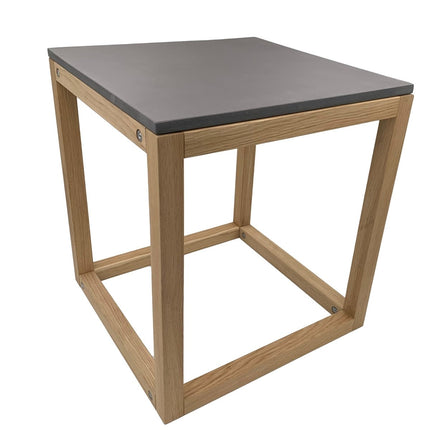 SEO. Beistelltisch/ Couchtisch Holz trifft Beton 40x40cm - Linkreich