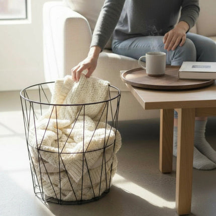 Beistelltisch Couchtisch Stauraumtisch Metalltisch mit Holzplatte Nussbaum schwarz 37x39 (Beistelltisch) kaufen bei Linkreich – Jetzt entdecken!