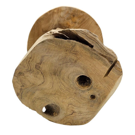 Beistelltisch Teakholz Tisch Natur rund Dekotisch Pflanzentisch Braun Holz Ø25cm (Beistelltisch) kaufen bei Linkreich – Jetzt entdecken!