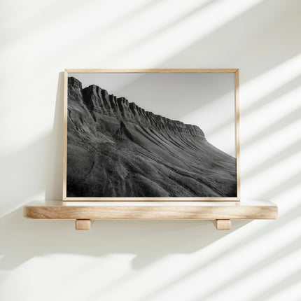 Benbulbin Wall Art – Black and White Irish Mountain Photography Print