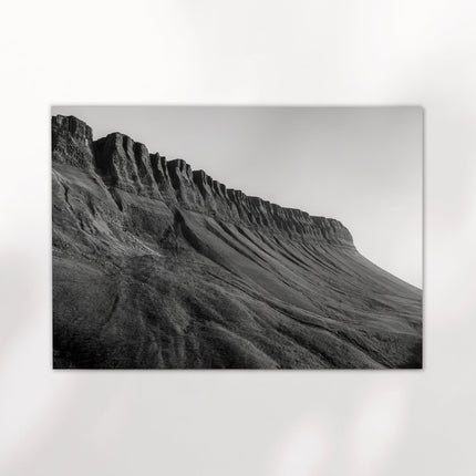 Benbulbin Wall Art – Black and White Irish Mountain Photography Print