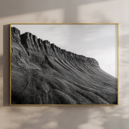 Benbulbin Wall Art – Black and White Irish Mountain Photography Print