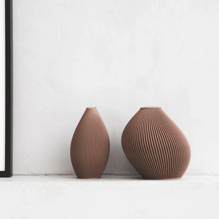 recozy - Bent - Vase - Hazel Brown
