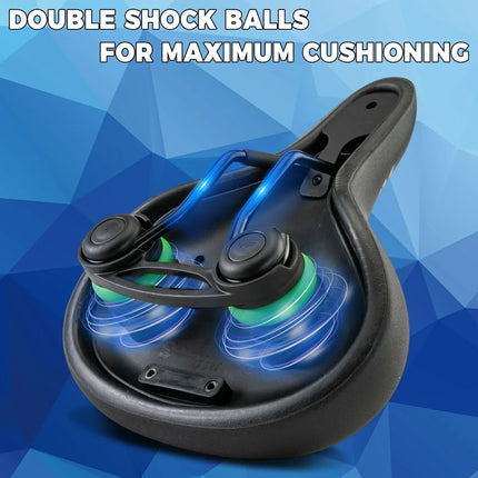 Bequemer Fahrradsattel Weicher Sattel mit Doppel-Federung