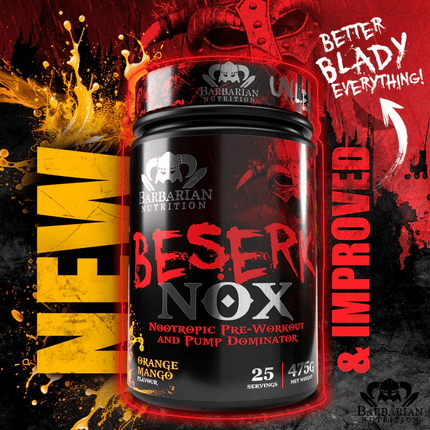 SEO. Beserk NOX Pumpe - Barbarian Nutrition - Orange Mango Linkreich
