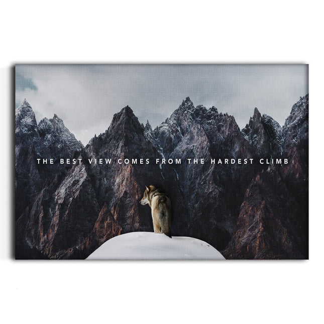Best View - Leinwandbild Motivation (Canvas) kaufen bei Linkreich – Jetzt entdecken!