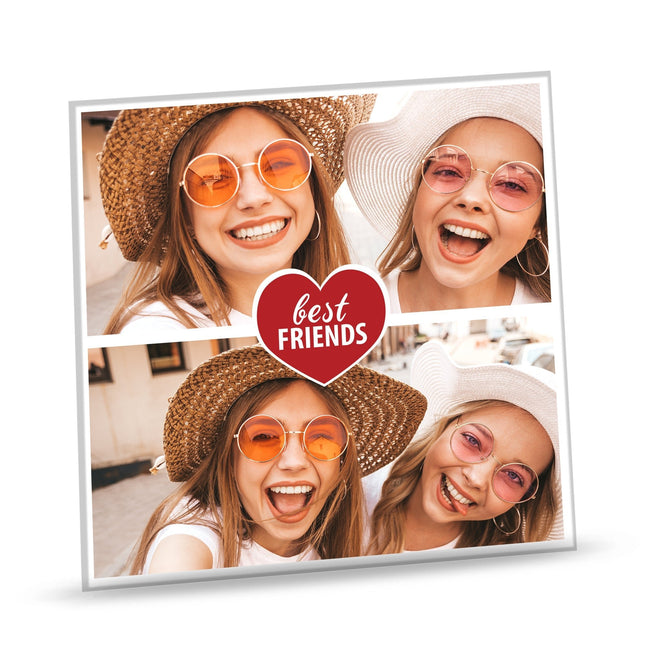 SEO. Beste Freunde Foto Geschenk aus Acrylglas mit zwei Fotos - Linkreich