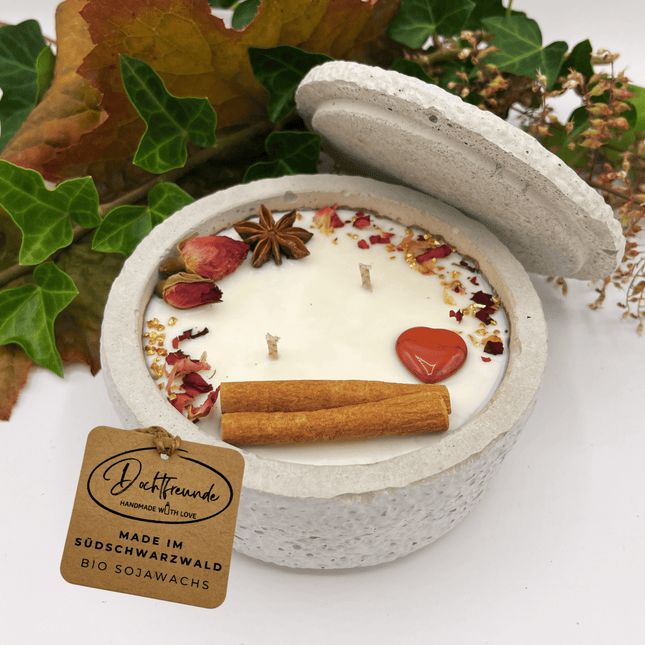 Betonkerze Betongrau "Grey Hearts" (Duftkerze) kaufen bei Linkreich – Jetzt entdecken!