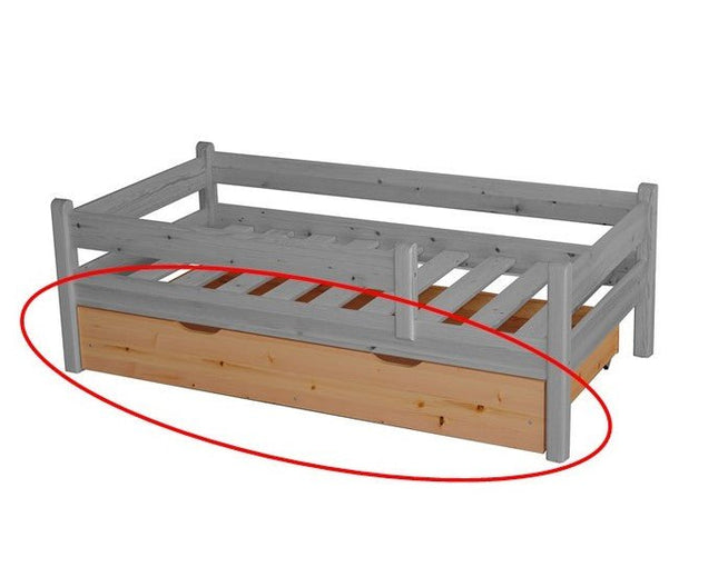 SEO. Bettkasten Markus Kinderbett 80x160cm | Kiefer Massivholz | Naturholz | 100% Bio - Bett - Natur Linkreich