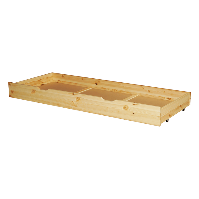 SEO. Bettschublade | 3/4 - Länge | Massivholz | Naturholz | 100% Bio - Bett - Natur Linkreich