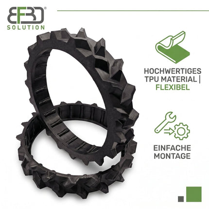 SEO. BF3D Radprofil für WORX ® L1500 L2000 L800 Landroid Gummi All Terrain FLEXIBEL - Linkreich